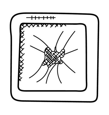 Web tarayıcısı düz vektör simgesi.