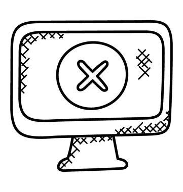 Erişim reddedildi düz vektör simgesi.