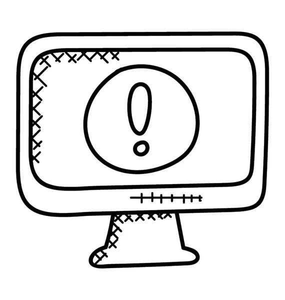 Web Alarm Flache Vektor Symbol — Stockvektor