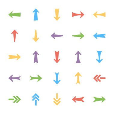 Paket okları vektör simgeler