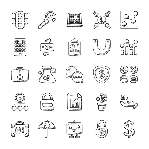 Creative Set Banking Finance Icons — стоковый вектор