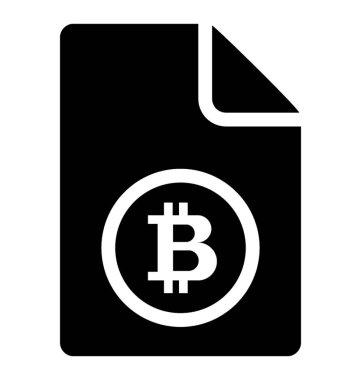 Bir taslak bir bitcoin sembol gösteren bitcoin fatura . 