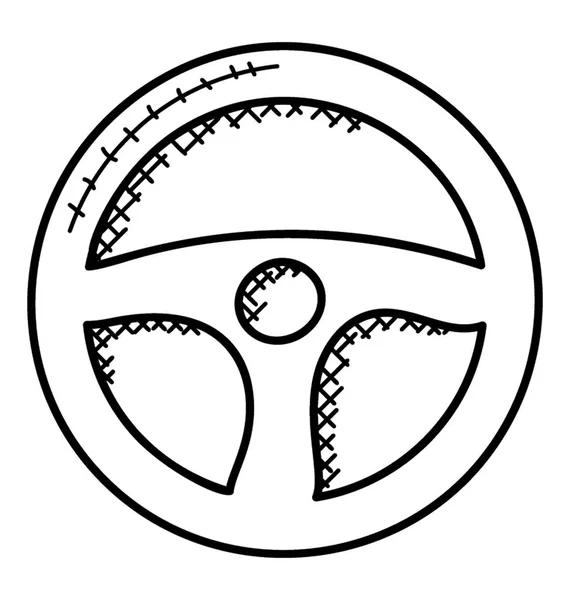 コントロール ゲームとガジェットの操舵を描いた丸い輪 — ストックベクタ