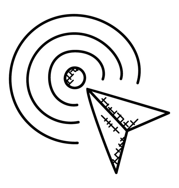 オートボットピン ポインターを描いた特定方向矢印 — ストックベクタ