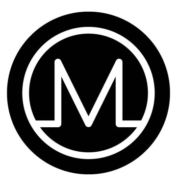 Bir cryptocurrency onun simgesi ile bir simge olarak adlandırılan monero.