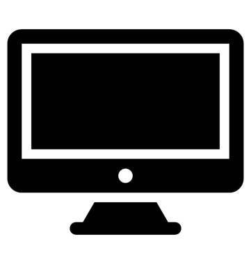 Bir düz ekran lcd sistem biriminde, bilgisayar monitörü.