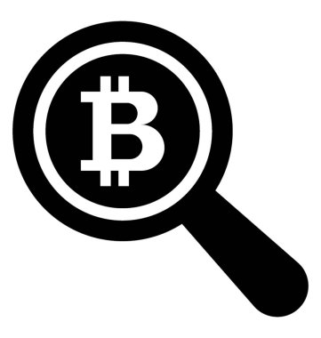 Bir bitcoin büyüteç altında soruşturma 