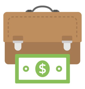 Dolar Döviz Alım iş gelir temsil eden bir office çanta.