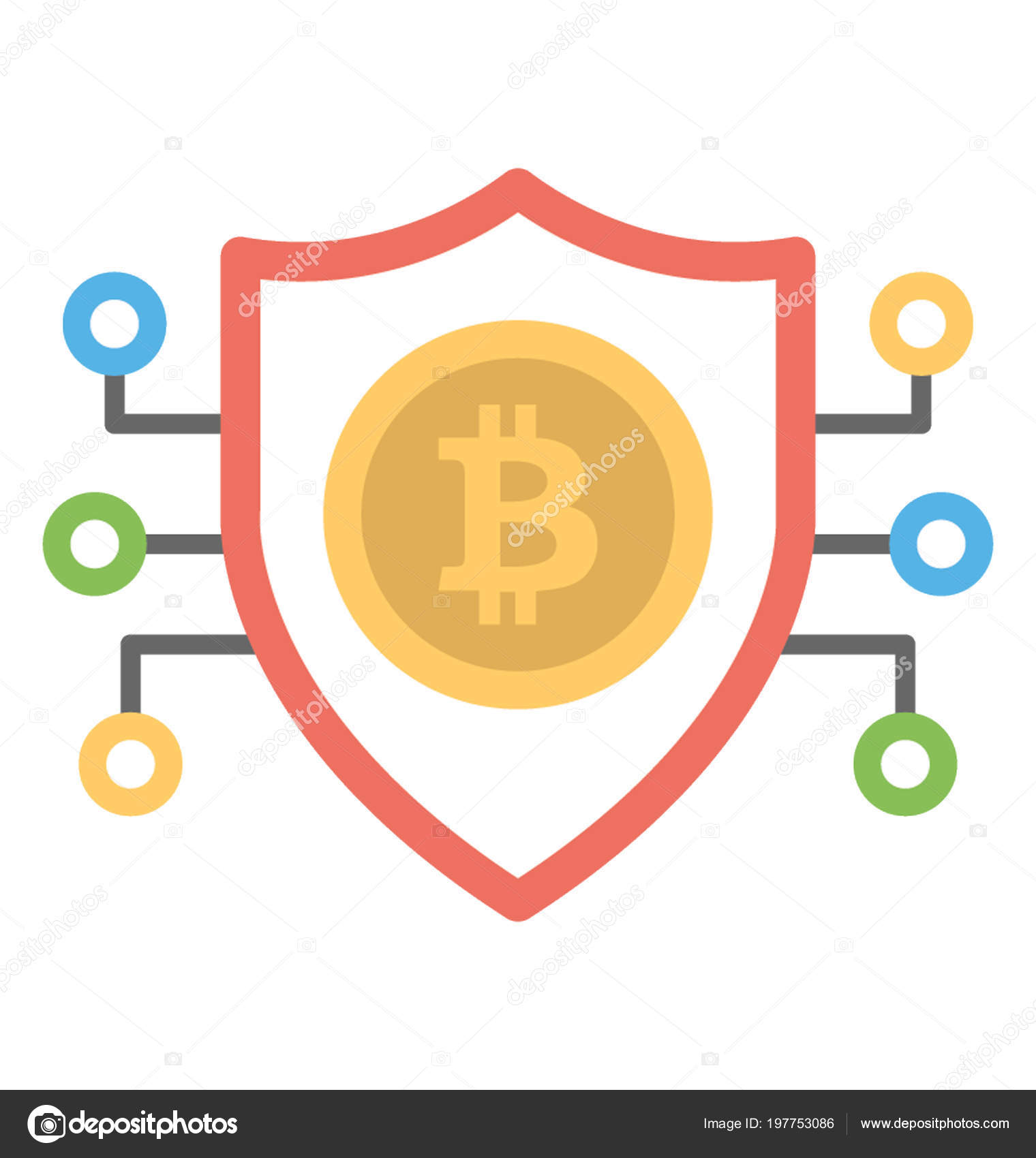Icon Antivirus Shield Digital Currency Sign Showing Cryptocurrency Secure  Sound Stock Vector by ©creativestall 197753086