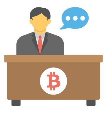 Bitcoin damga ile çalışma masası üzerinde bitcoin ticaret gerçekleştirme kavramı ifade bitti otururken konuşan Bitcoin tüccar
