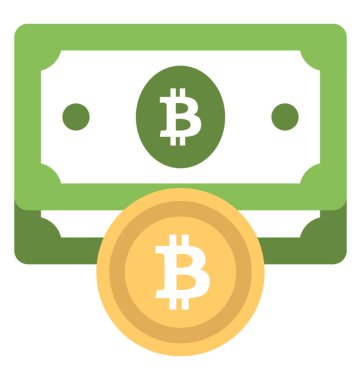 İşaret bitcoin ile kağıt para kullanılarak türetilir Bitcoin nakit üzerinde oturum