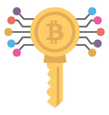 Bitcoin anahtar kavram mükemmel bir tasviri biten kabarcıkları ile ben bir anahtar bitcoin başlığı ile çıkan e düğümleri çizgidir