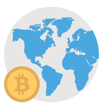 Bitcoin dünya gösteren bitcoin ile damgalı dünya küre