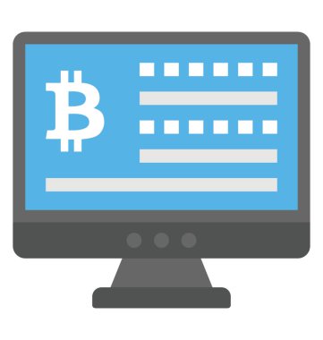 Masaüstü ekran dijital cüzdana imzalamak için Kullanıcı adları ve şifreleri ile üstün resimsel bitcoin bilgi oluşumdur