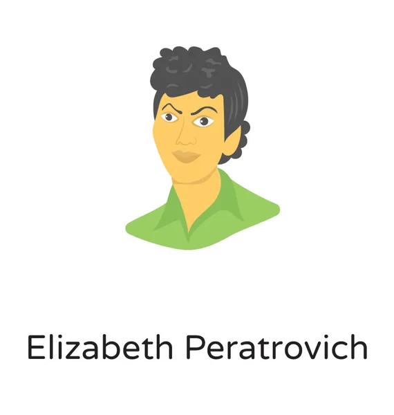 Elizabeth Peratrovich Avatar Ábrázoló Amerikai Nők Jogi Aktivista Nap Nemzeti — Stock Vector