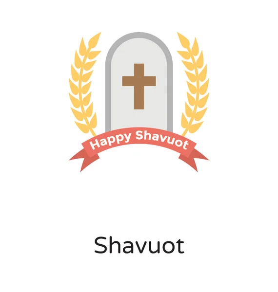 Shavuot Événement Religieux Juif — Image vectorielle