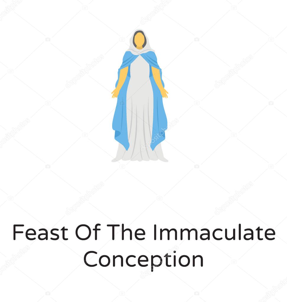  Jesus christs avatar is showing the celebrations of feast of the immaculate conception  