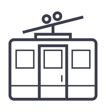  Hava Asansör düz hat illüstrasyon