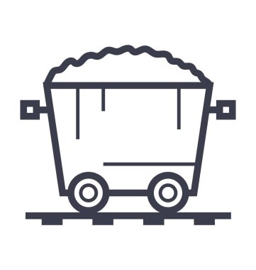 Benim düz hat illüstrasyon sepeti