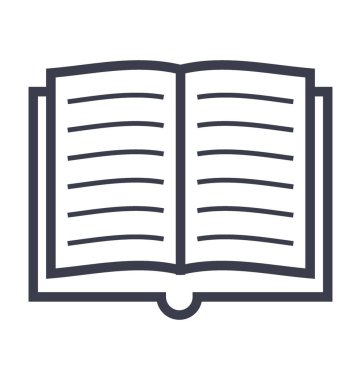 kitap düz vektör simgeler.