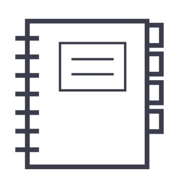 günlüğü düz vektör simgeler.