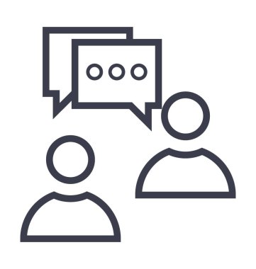 iletişim düz vektör simgeler.