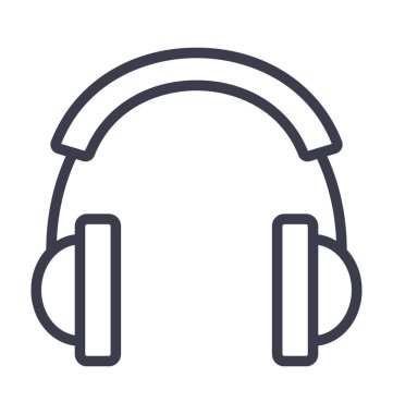 kulaklık düz vektör simgesi