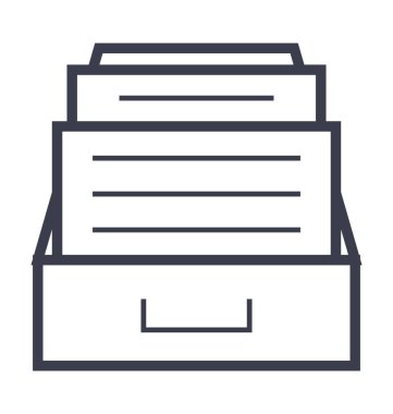 Dosya klasörleri düz vektör simgesi