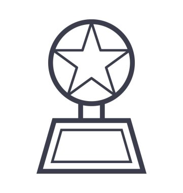Trophy Düz Vektör Simgesi