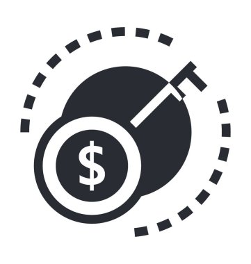 Anahtar satırı vektör simgesi