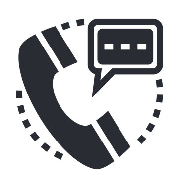 Telekomünikasyon satırı vektör simgesi