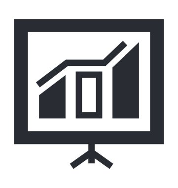 Online grafikler satırı vektör simgesi