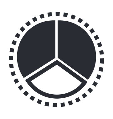 pasta çizelgesi çizelgesi vektör simgesi