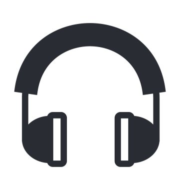 Kulaklık satırı vektör simgesi