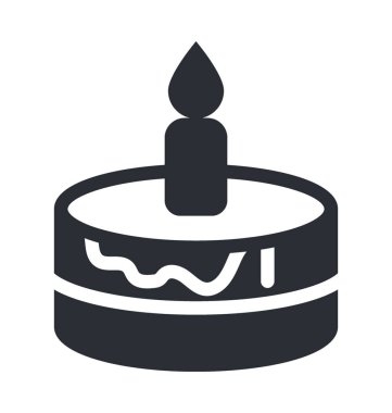 kek düz vektör simgesi