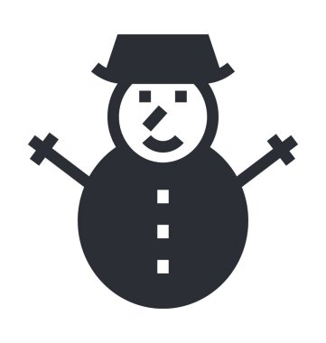 kardan adam düz vektör simgesi