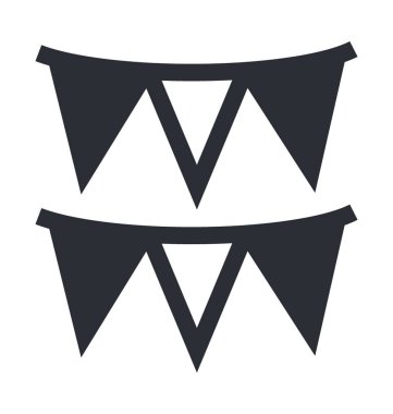  Kirazkuşları düz vektör simgesi