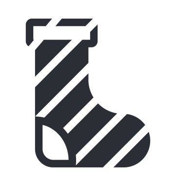 Çorap düz vektör simgesi