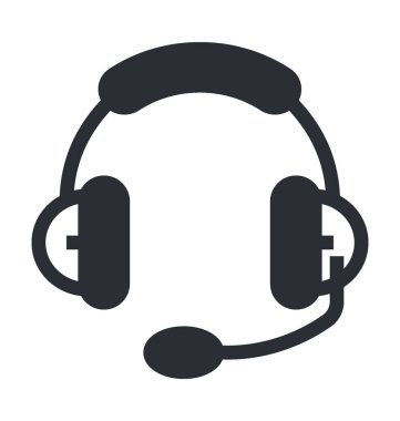  Kulaklık düz vektör simgeler.