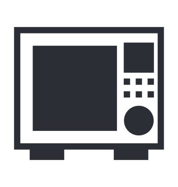 Fırın düz vektör simgeler.