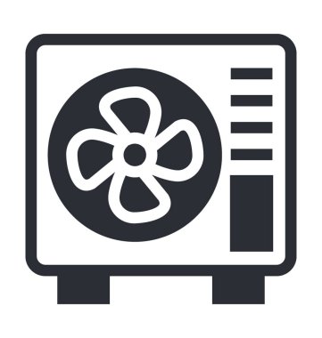 AC açık düz vektör simgeler.