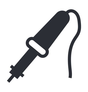 Jack kablo düz vektör simgesi