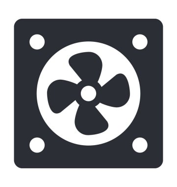 Bilgisayar Hayranı Düz Vektör Simgesi