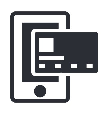 çevrimiçi bankacılık düz vektör simgesi