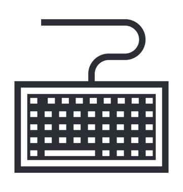 Klavye Düz Vektör Simgesi