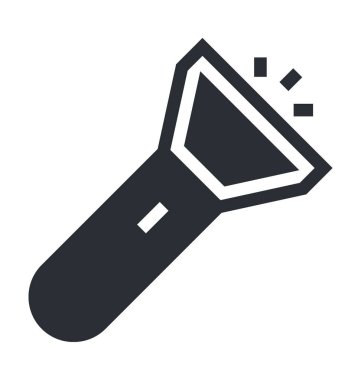 Meşale düz vektör simgesi