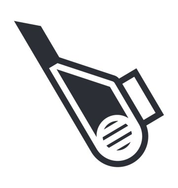 Blower düz vektör simgesi