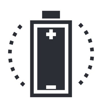 Tam pil düz vektör simgesi