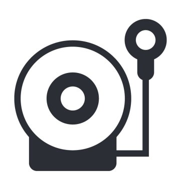 Walkman düz vektör simgesi