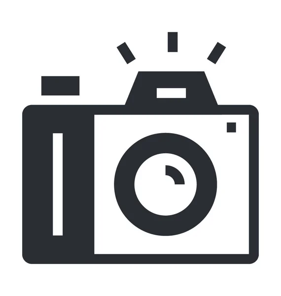Icônes Vectorielles Plates Caméra — Image vectorielle